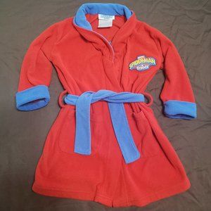 Vintage Spider-Man and Friends Kids House Coat 2007 Size 2 100% Polyester